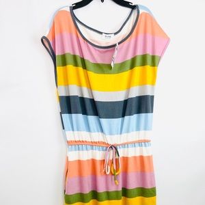 2 Pocket Multi Stripe Dress